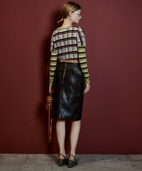 【26AUTUMN PRE-ORDER】Layered Check-Like Knit