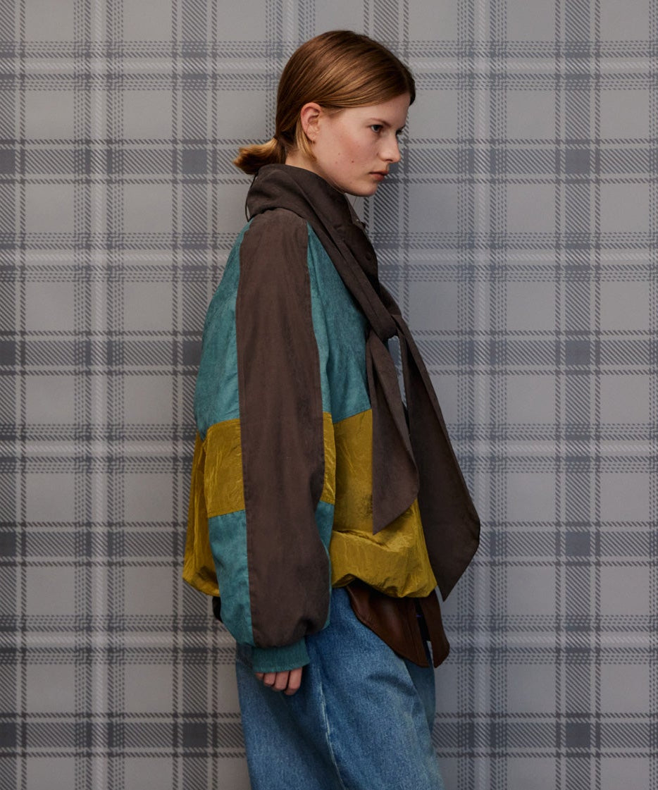 Multicolor Bow-Tie Anorak