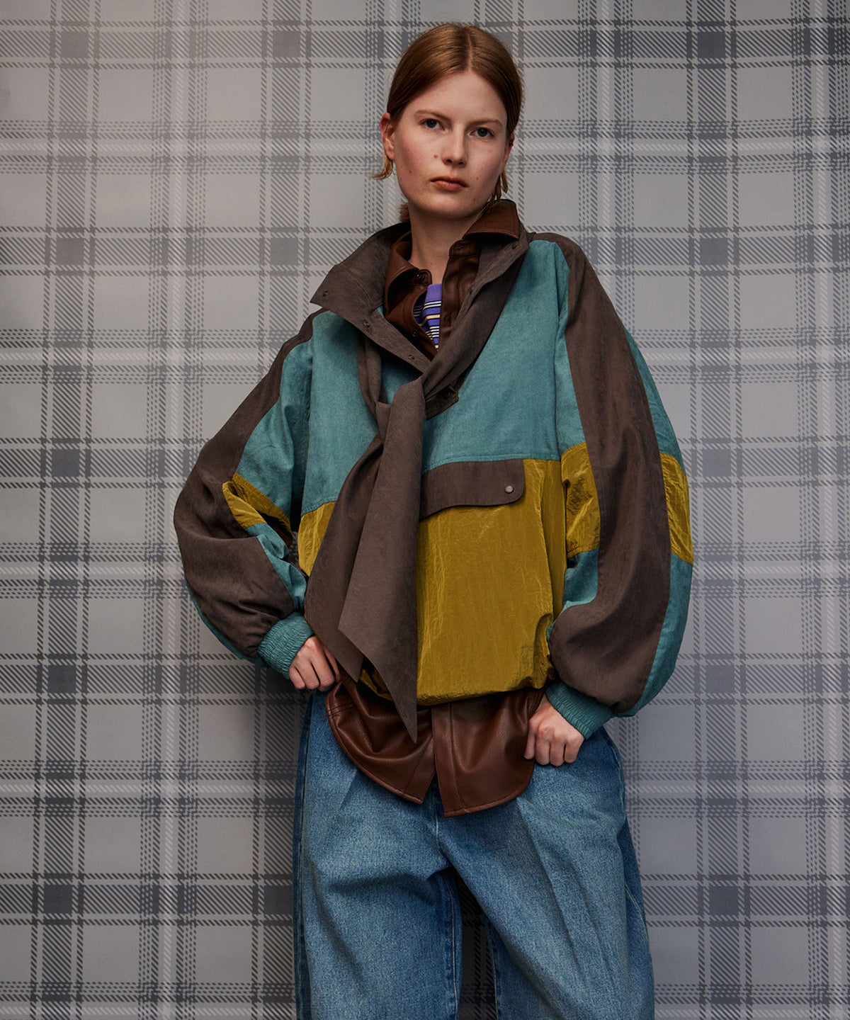 【26AUTUMN PRE-ORDER】Multicolor Bow-Tie Anorak