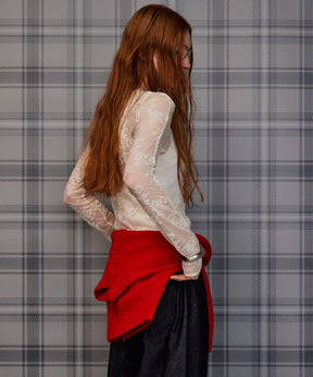 【26AUTUMN PRE-ORDER】Sleeve Slit Lace Top