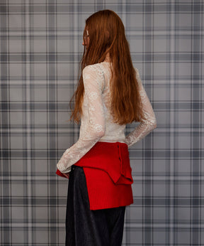 【26AUTUMN PRE-ORDER】Raccoon Blend Stand Collar Cardigan