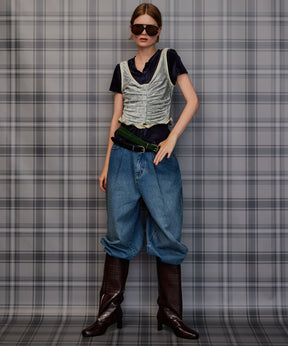 【26AUTUMN PRE-ORDER】Layered Velour Top
