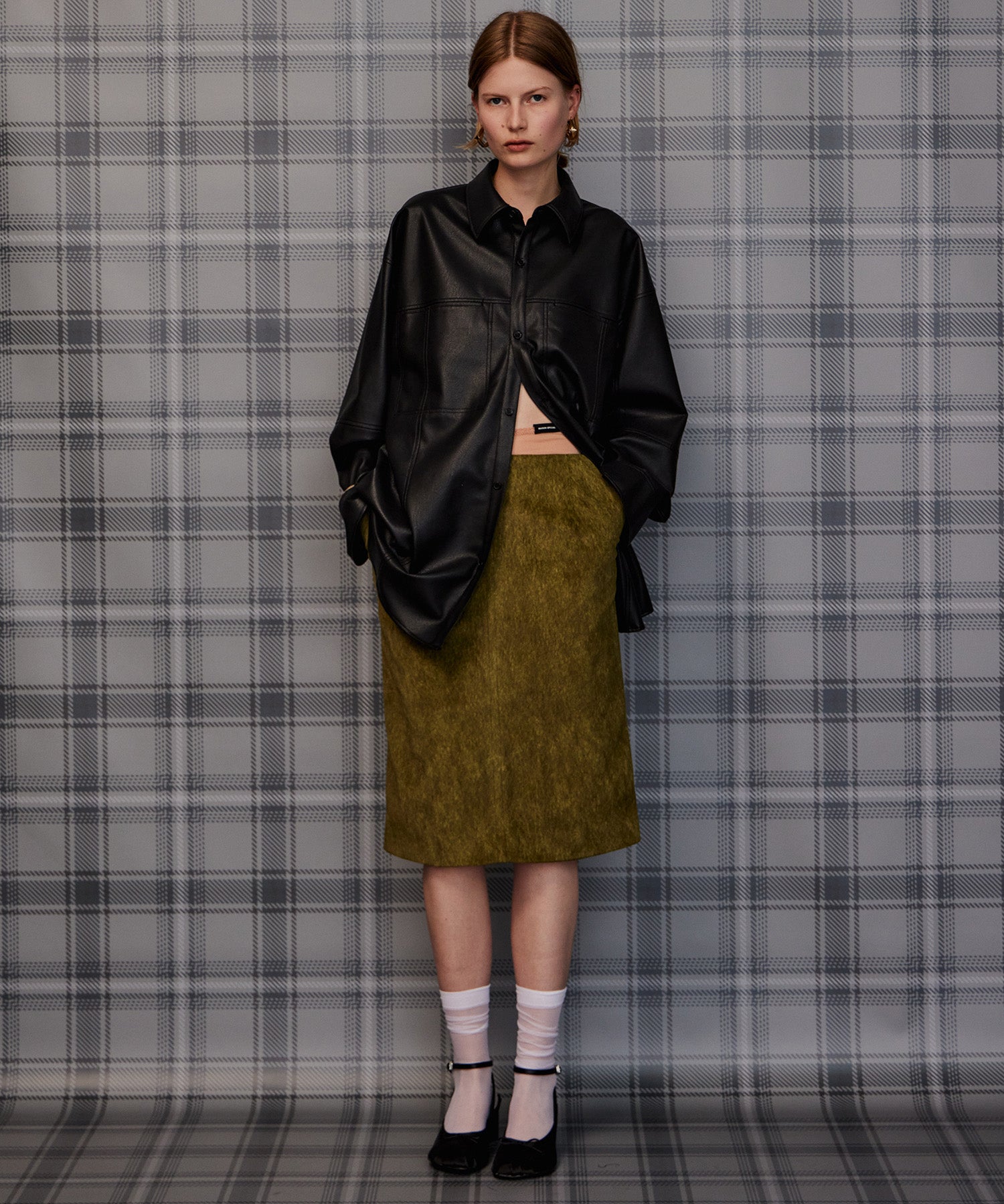 【26AUTUMN PRE-ORDER】Vegan Leather Overshirt