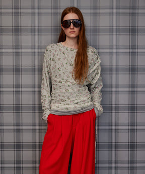 【26AUTUMN PRE-ORDER】Sheer Layered Drape Top