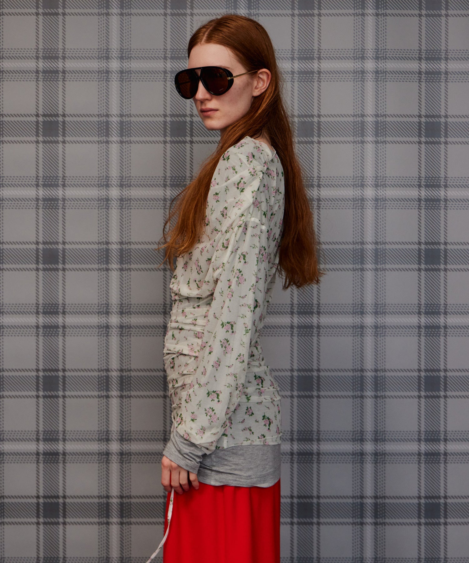 【26AUTUMN PRE-ORDER】Sheer Layered Drape Top