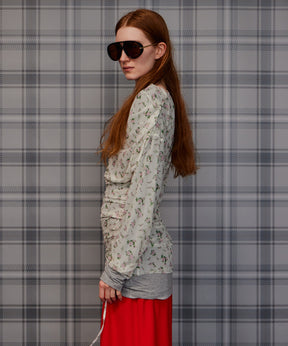 【26AUTUMN PRE-ORDER】Sheer Layered Drape Top