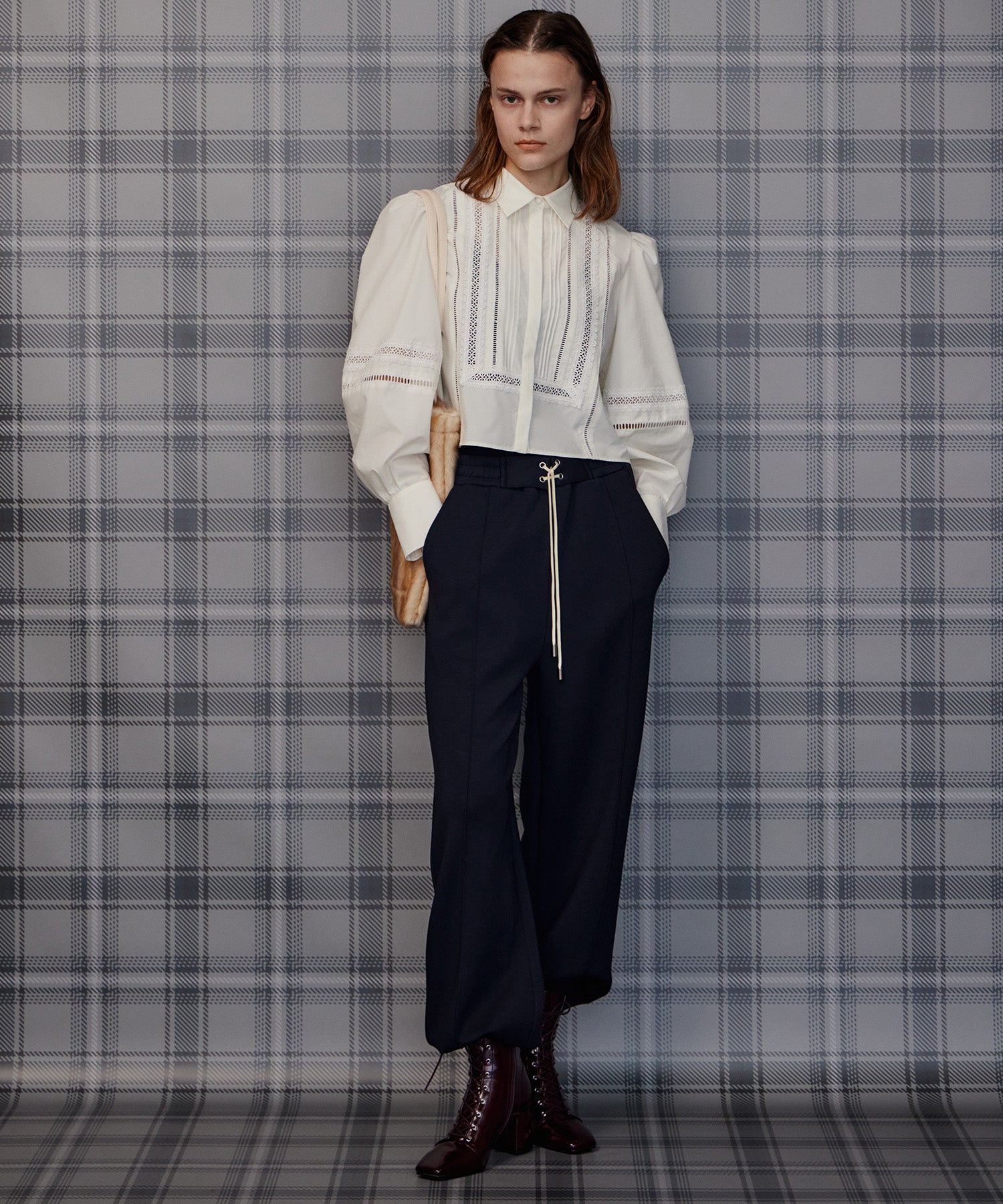 【26AUTUMN PRE-ORDER】Lace-Up Jogger Pants