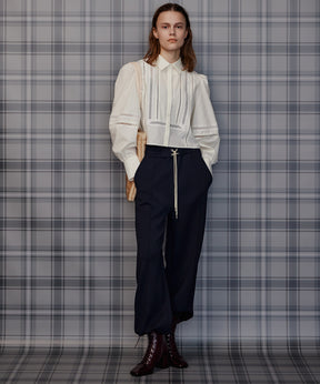 【26AUTUMN PRE-ORDER】Pintuck Lace Blouse