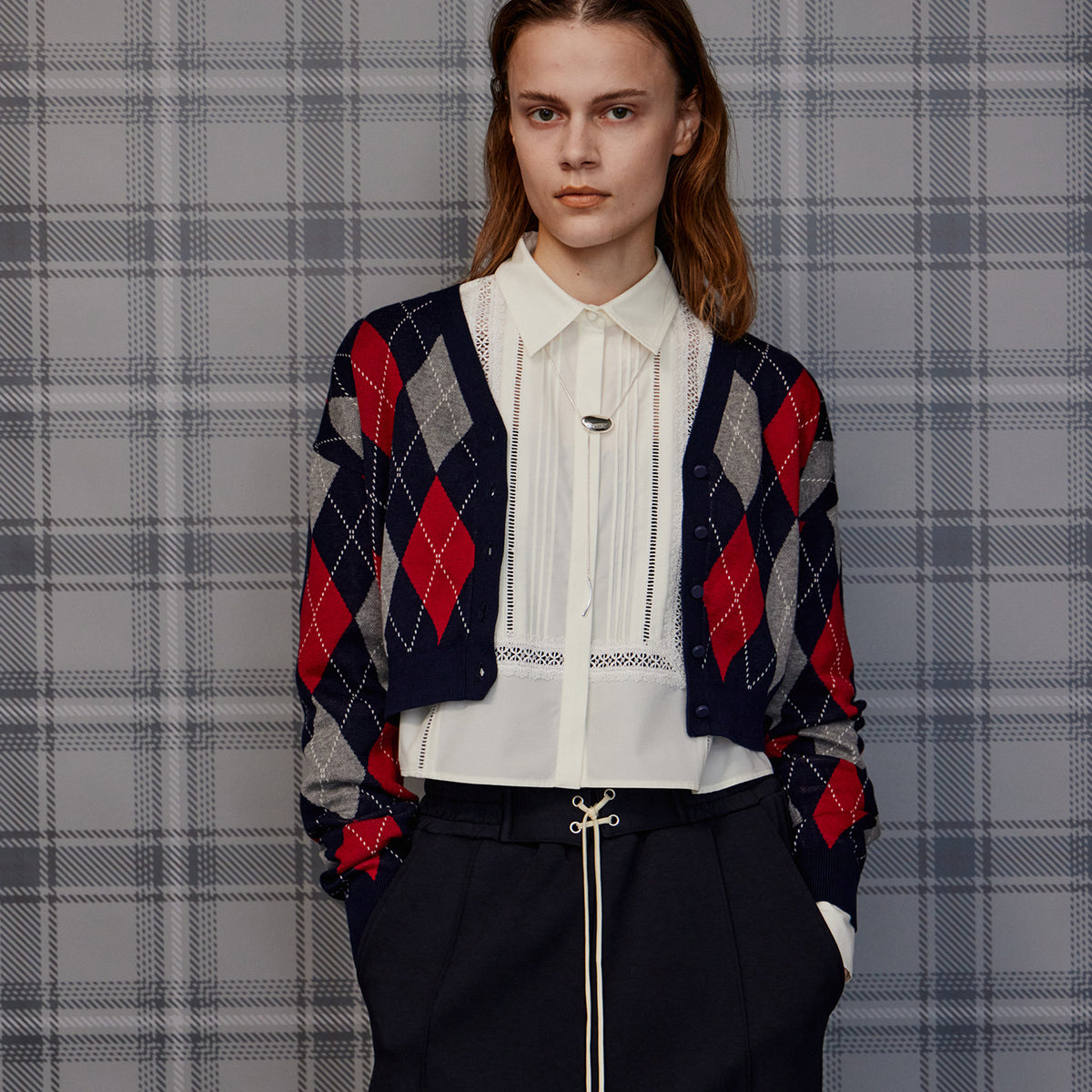 26AUTUMN PRE-ORDER】Argyle Cardigan