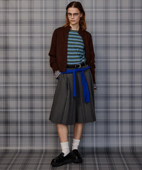 【26AUTUMN PRE-ORDER】Shoulder Pad Sheer Knit Top