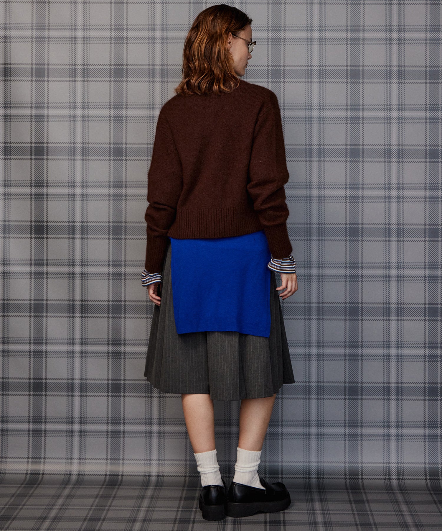 【26AUTUMN PRE-ORDER】Shoulder Pad Sheer Knit Top
