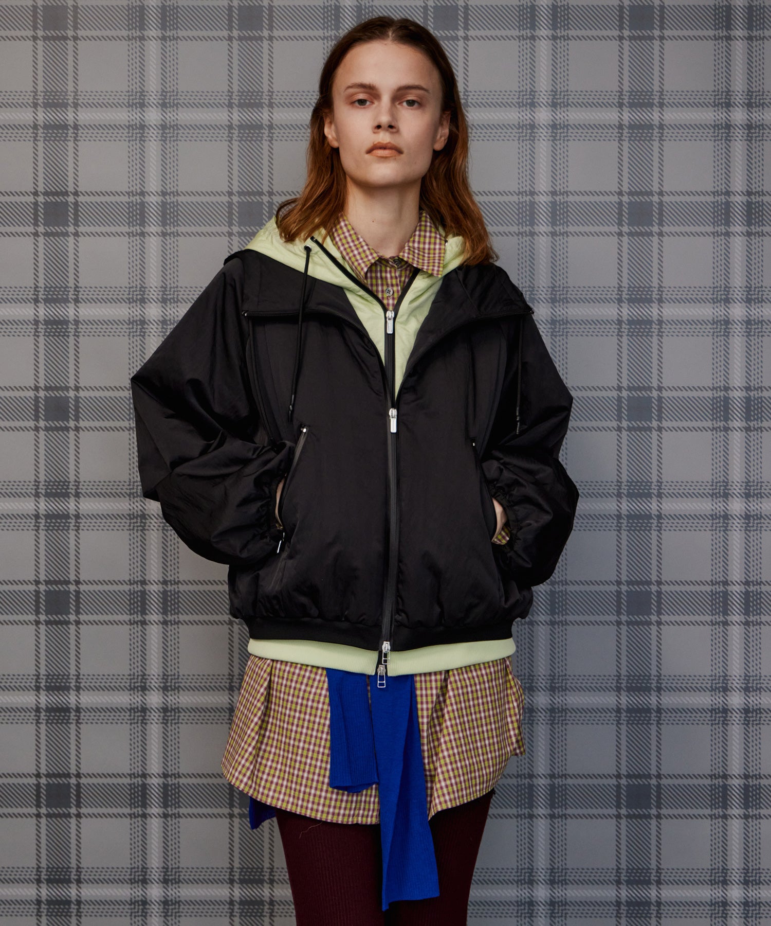 【26AUTUMN PRE-ORDER】Bicolor Layered Blouson