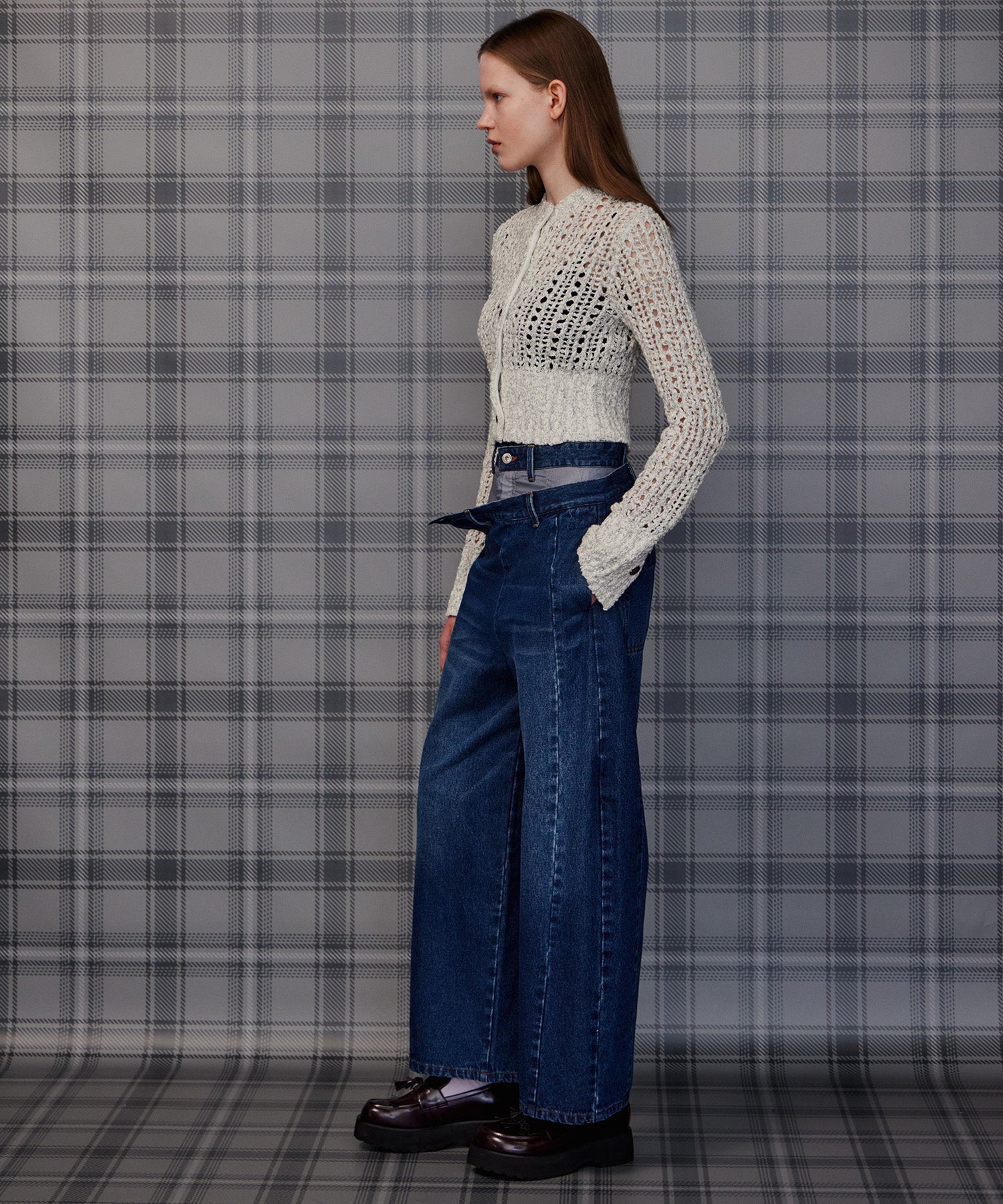 【26AUTUMN PRE-ORDER】Mesh Slub Compact Cardigan