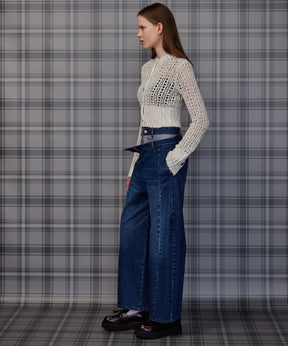 【26AUTUMN PRE-ORDER】Mesh Slub Compact Cardigan