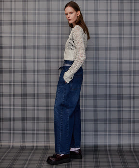 【26AUTUMN PRE-ORDER】2WAY Turn-Back Denim