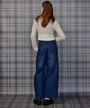 【26AUTUMN PRE-ORDER】2WAY Turn-Back Denim