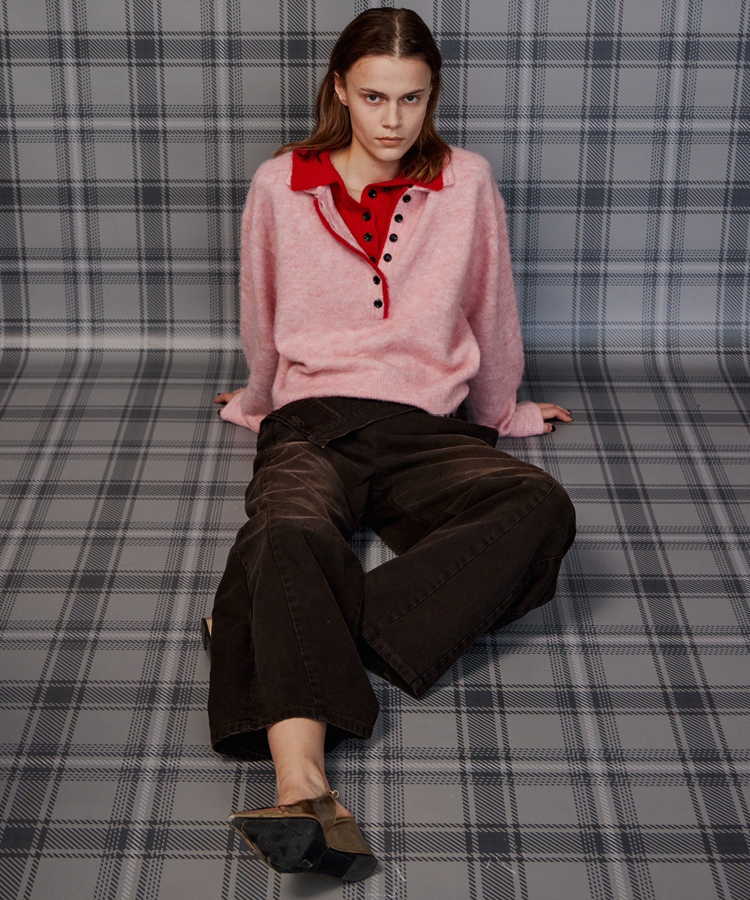 【26AUTUMN PRE-ORDER】Layered Polo Knit