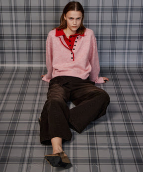 【26AUTUMN PRE-ORDER】Layered Polo Knit