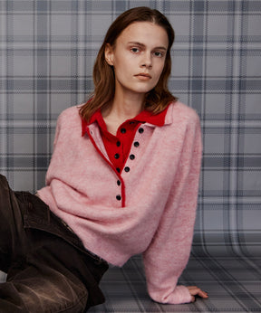 【26AUTUMN PRE-ORDER】Layered Polo Knit
