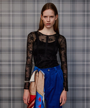 【26AUTUMN PRE-ORDER】Sleeve Slit Lace Top