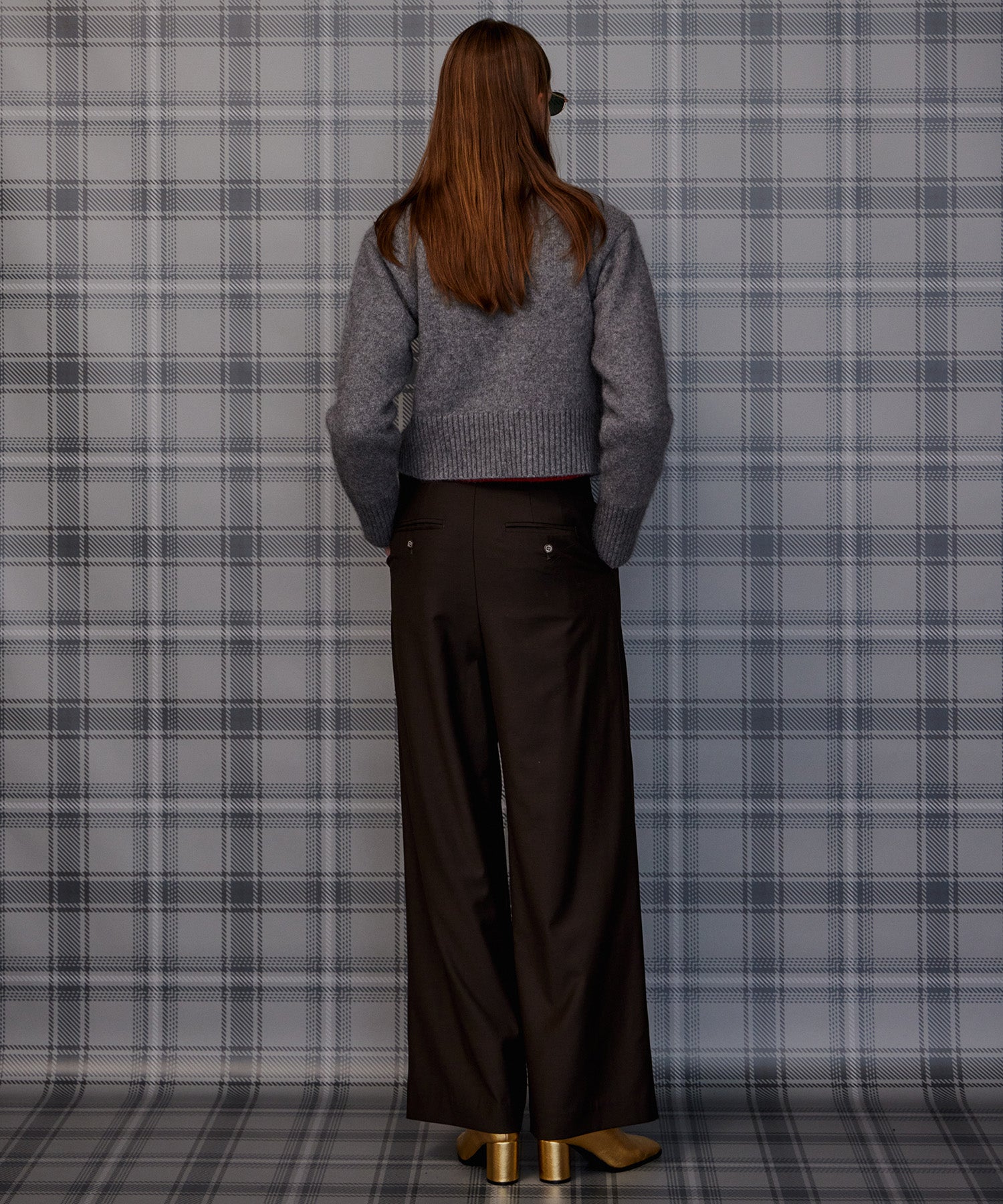 【26AUTUMN PRE-ORDER】Super 140 Wool Satin Slacks