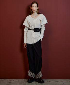 【26AUTUMN PRE-ORDER】Roll-Up Stripe Pants
