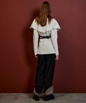 【26AUTUMN PRE-ORDER】Roll-Up Stripe Pants