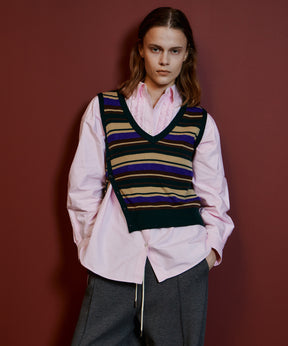 【26AUTUMN PRE-ORDER】Frill Oxford Overshirt