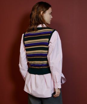【26AUTUMN PRE-ORDER】Frill Oxford Overshirt
