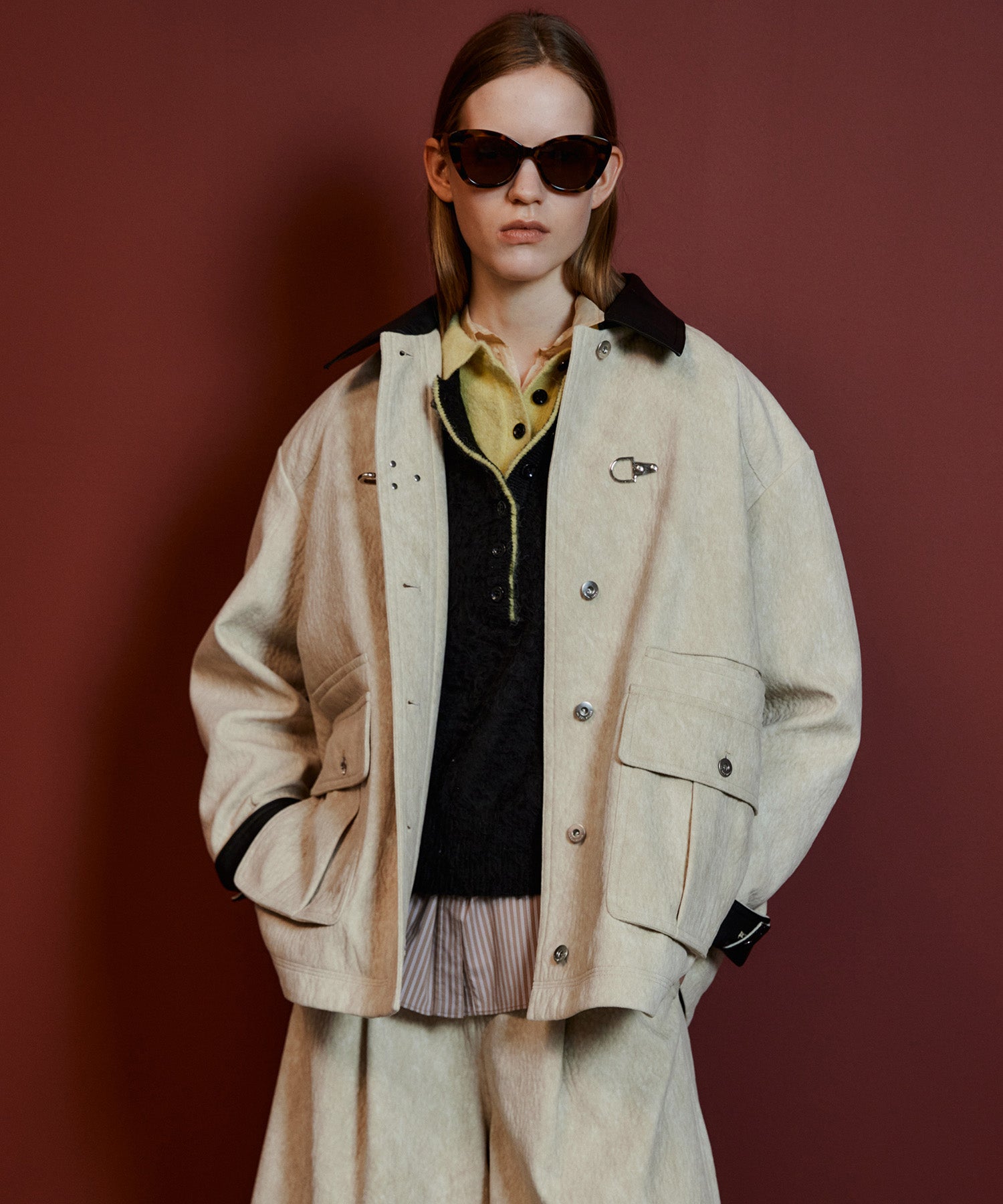 【26AUTUMN PRE-ORDER】Haircalf-Like Utility Jacket