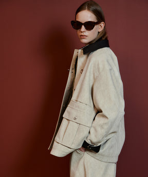 【26AUTUMN PRE-ORDER】Haircalf-Like Utility Jacket