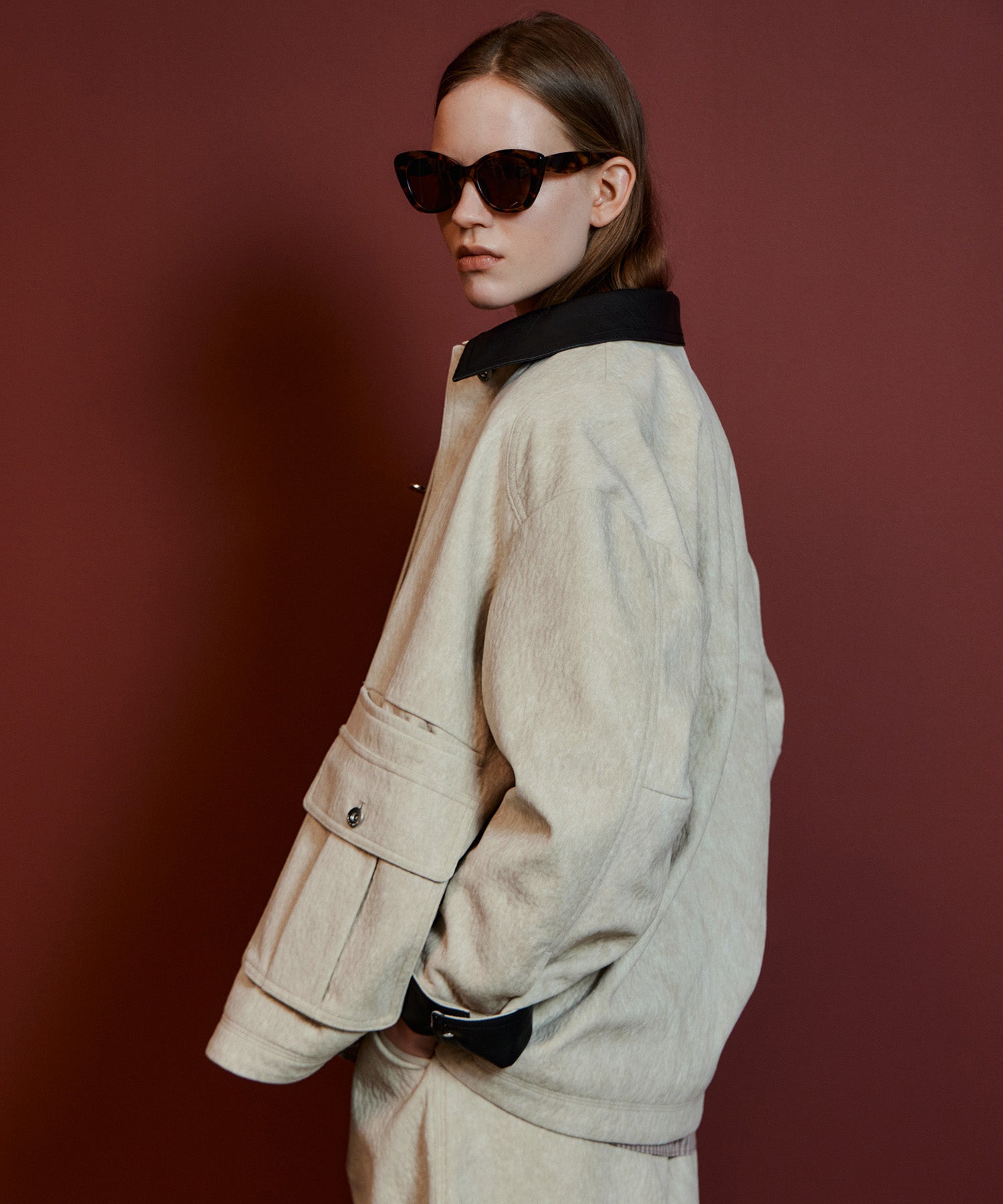 【26AUTUMN PRE-ORDER】Haircalf-Like Utility Jacket