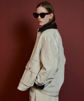 【26AUTUMN PRE-ORDER】Haircalf-Like Utility Jacket