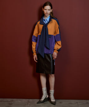 【26AUTUMN PRE-ORDER】Multicolor Bow-Tie Anorak