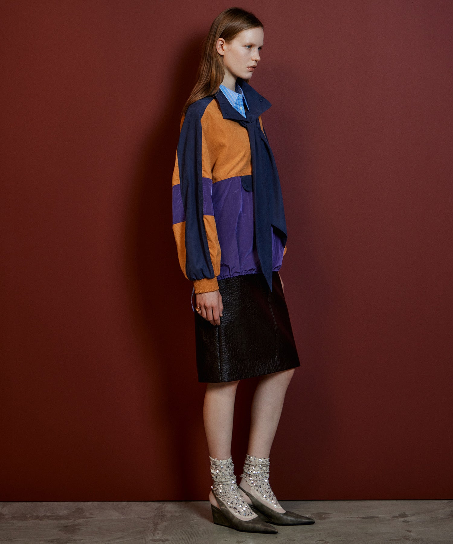 【26AUTUMN PRE-ORDER】Multicolor Bow-Tie Anorak