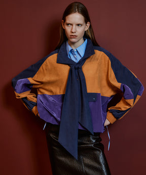 【26AUTUMN PRE-ORDER】Multicolor Bow-Tie Anorak