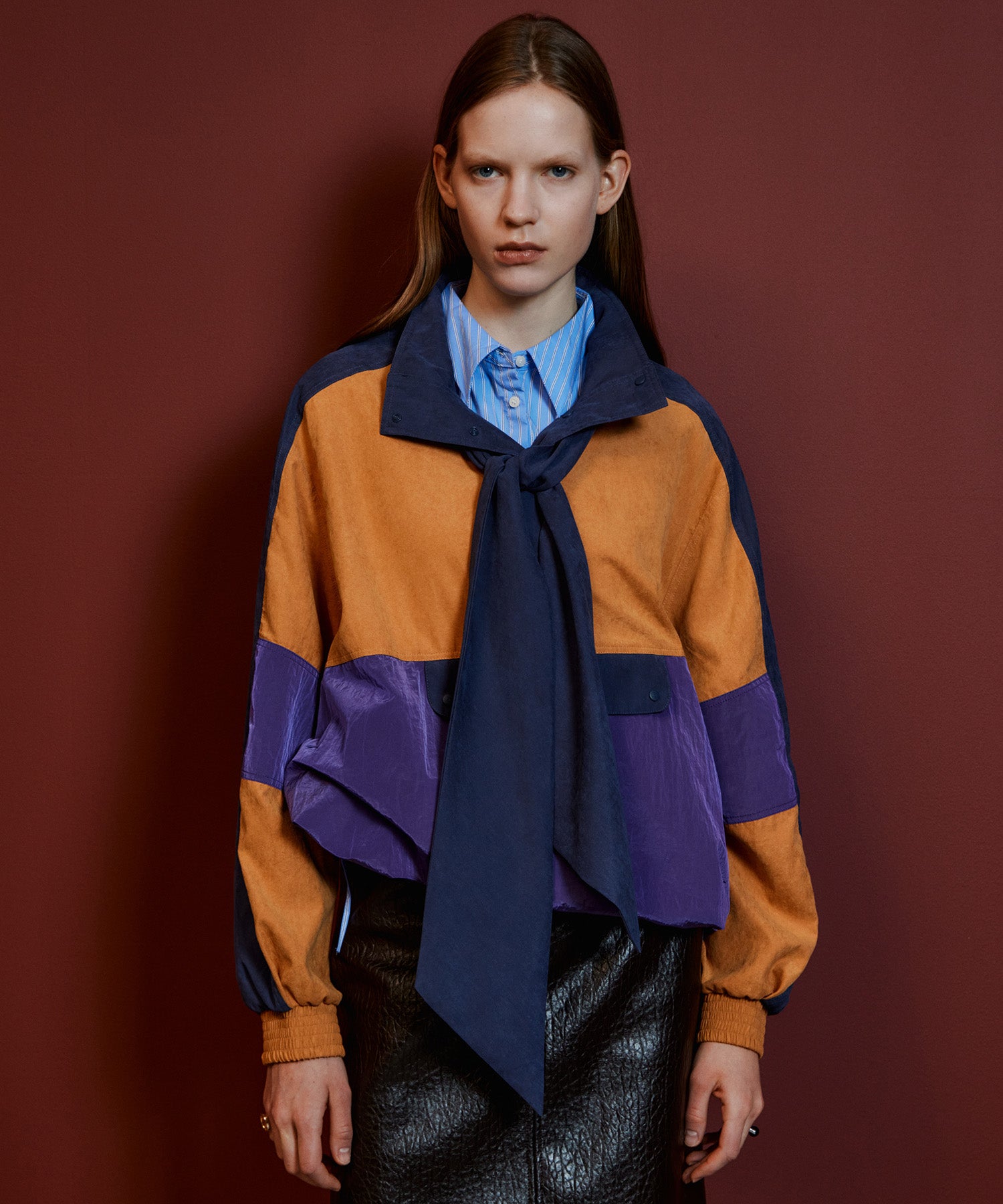 【26AUTUMN PRE-ORDER】Multicolor Bow-Tie Anorak