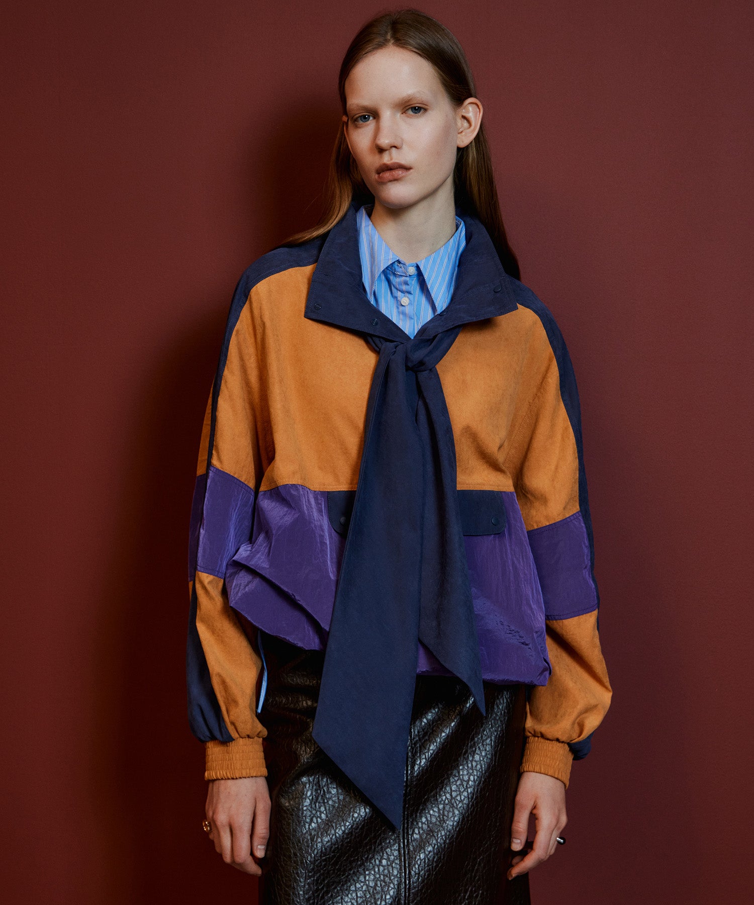 【26AUTUMN PRE-ORDER】Multicolor Bow-Tie Anorak