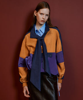 【26AUTUMN PRE-ORDER】Multicolor Bow-Tie Anorak