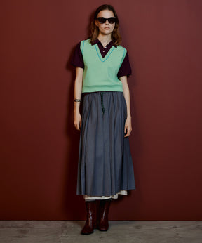 【26AUTUMN PRE-ORDER】Waist Drawstring Pleated Skirt