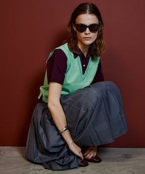 【26AUTUMN PRE-ORDER】Polo Layered Knit