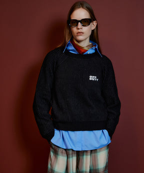 【26AUTUMN PRE-ORDER】OFF DUTY Logo Knit
