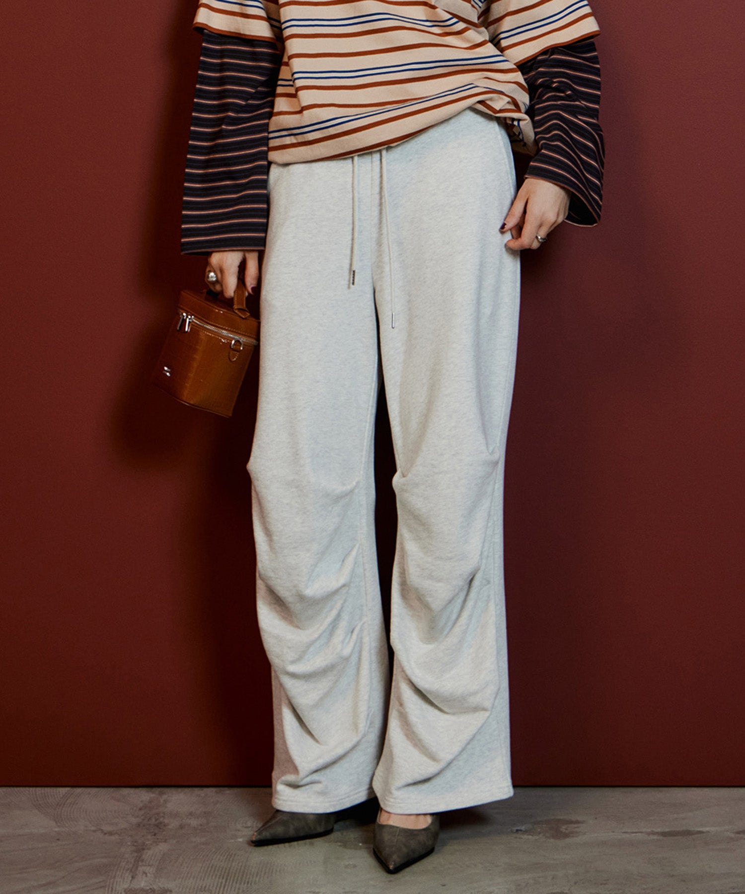 【26AUTUMN PRE-ORDER】Hem Tuck Sweatpants