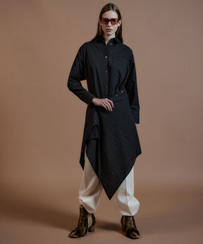 【26AUTUMN PRE-ORDER】Multi-Apron Oversized Check Shirt