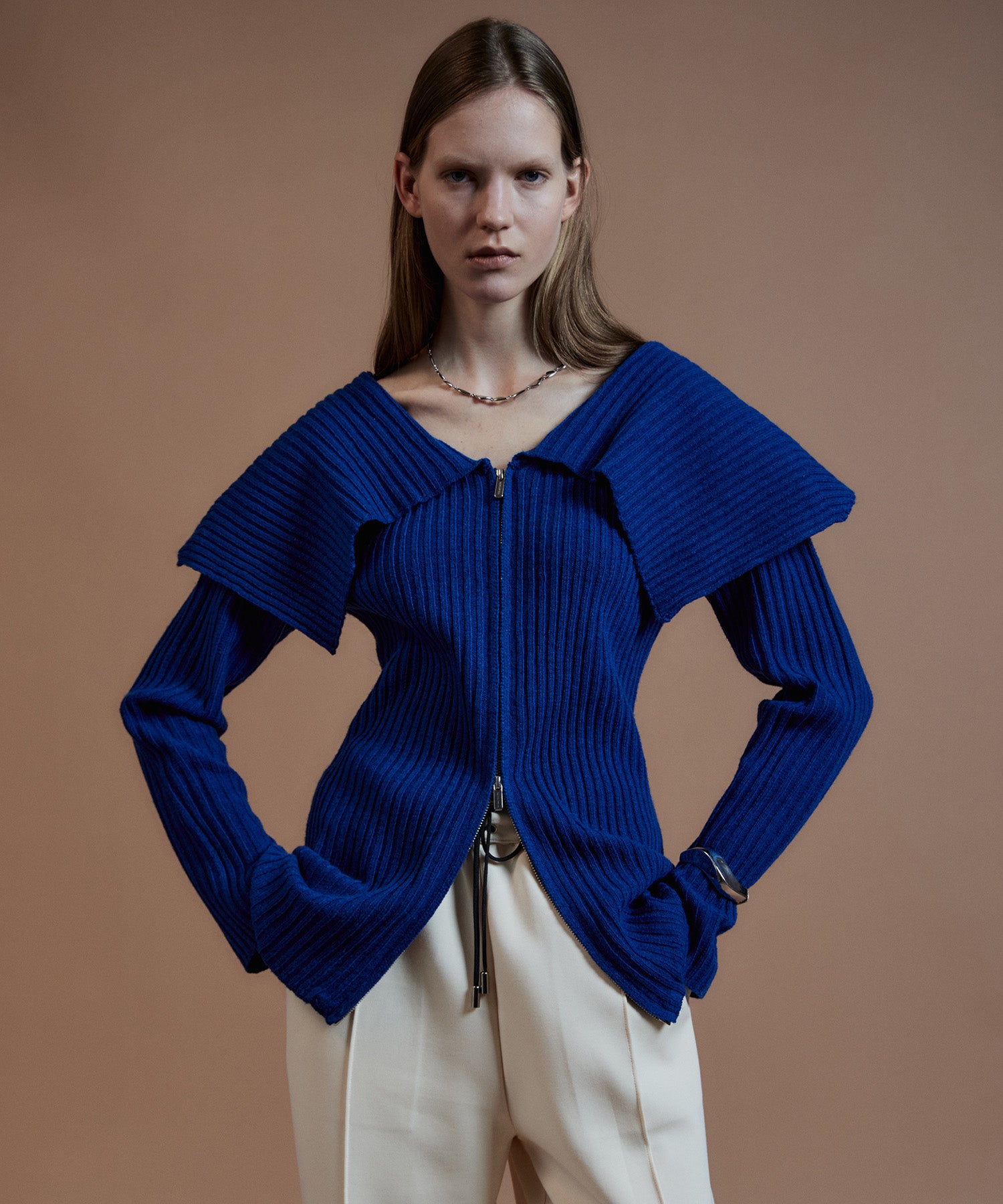 【26AUTUMN PRE-ORDER】Big Collar Cardigan