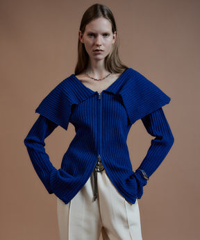 【26AUTUMN PRE-ORDER】Big Collar Cardigan