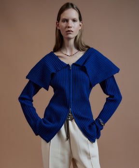 【26AUTUMN PRE-ORDER】Big Collar Cardigan