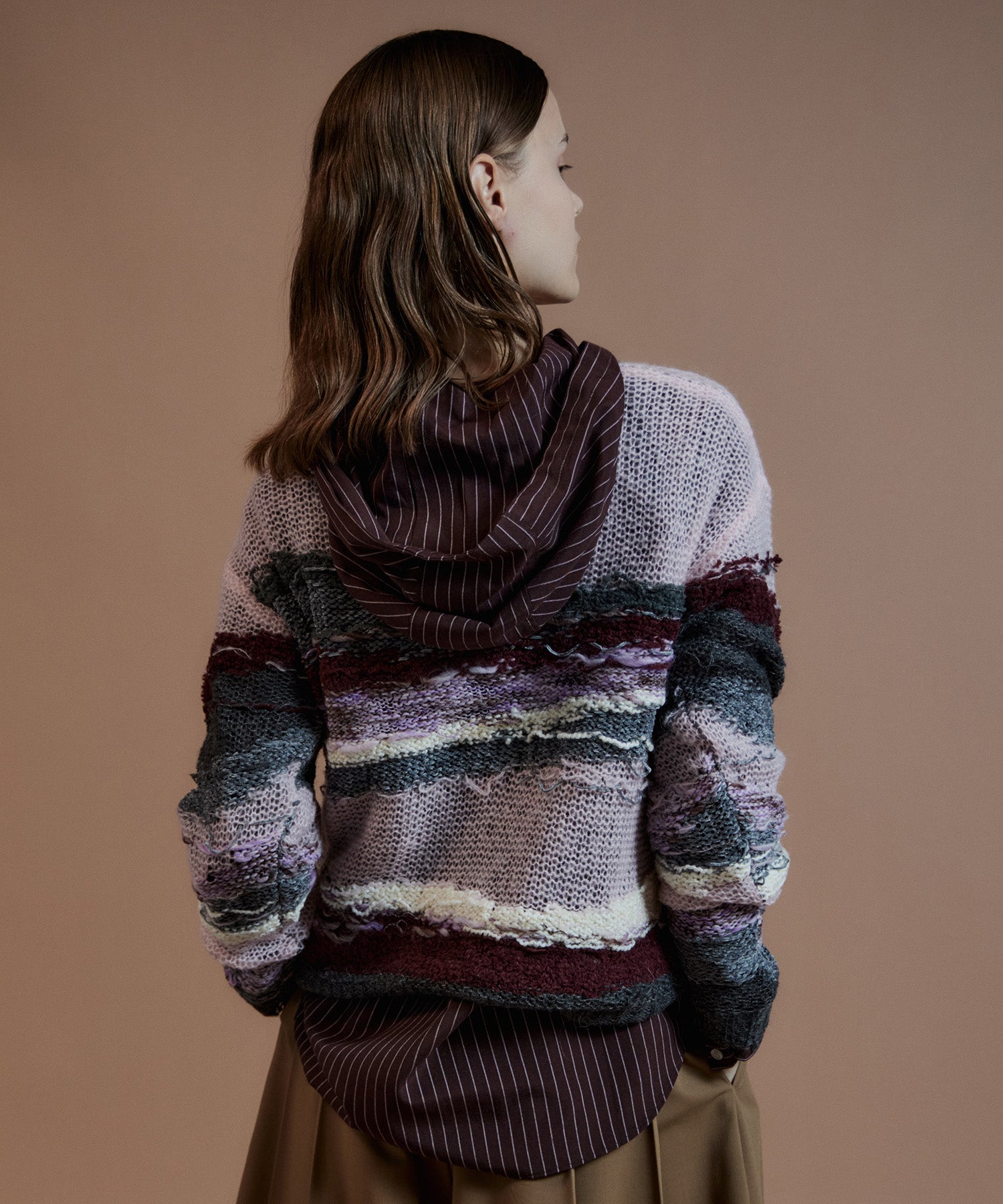 【26AUTUMN PRE-ORDER】Multi-Border Sheer Knit