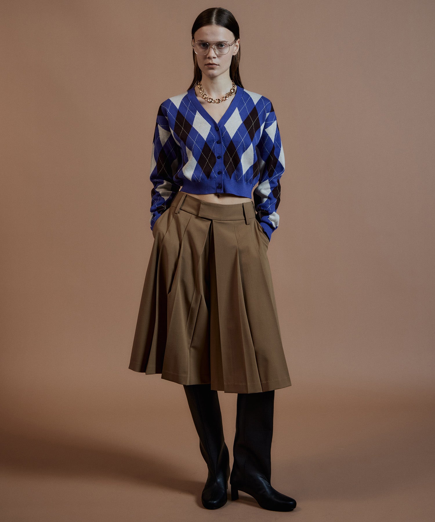 【26AUTUMN PRE-ORDER】Argyle Cardigan