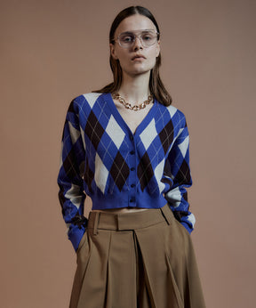 【26AUTUMN PRE-ORDER】Argyle Cardigan